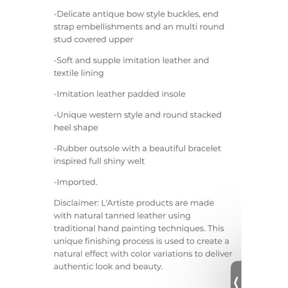 L’ Artiste Rodeha Brown Size 10.5-11 EU 42 Spring Step NWB Hand Painted Leather - Picture 7 of 16